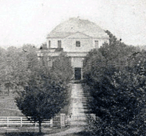 This is an image of the original rotunda on the University of Alabama Campus.