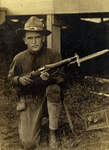 This image shows an Alabama soldier during World War I. 